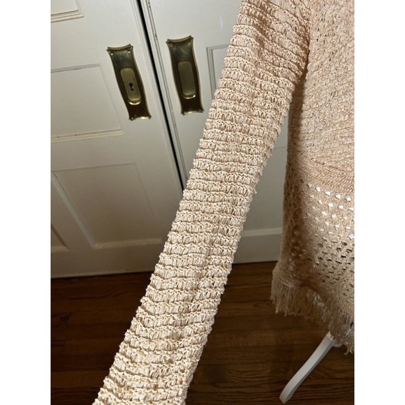 Chicos Women’s Travelers Collection Fringe Cardigan Size Large - Picture 7 of 16